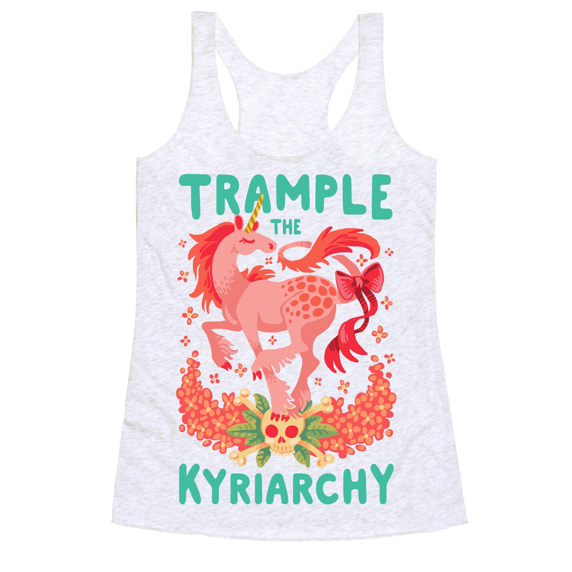 Trample the Kyriarchy Racerback Tank